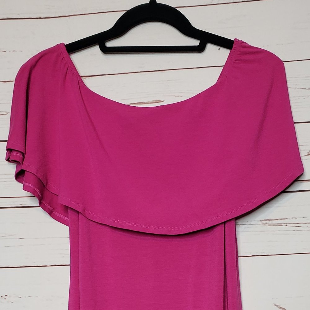ASOS Ruffle Off-Shoulder Maxi Dress - Picture 4 of 9
